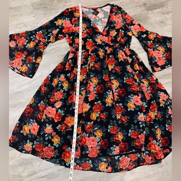 NWT Torrid Mini Chiffon And Studio Knit Surplice Dress size 1 - Picture 14 of 16